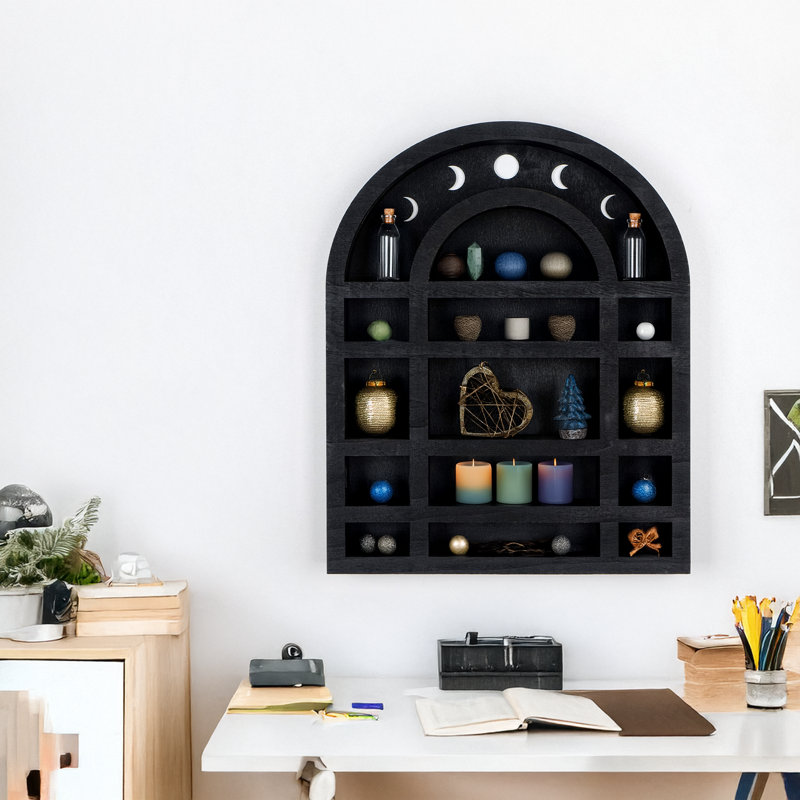 Wooden Laser Cutting Wall Accent Shelf