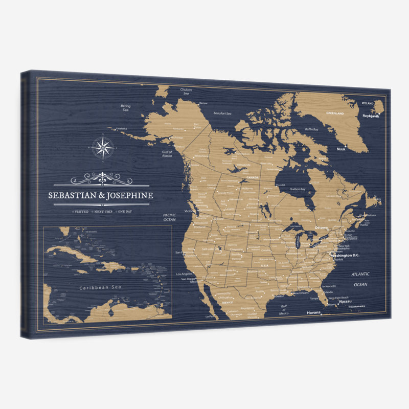 Pin's personnalisé Amérique du Nord Ameere VI, H 16 po x l 24 po, Oui