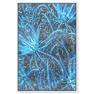Neon garden Graphic Art Canvas