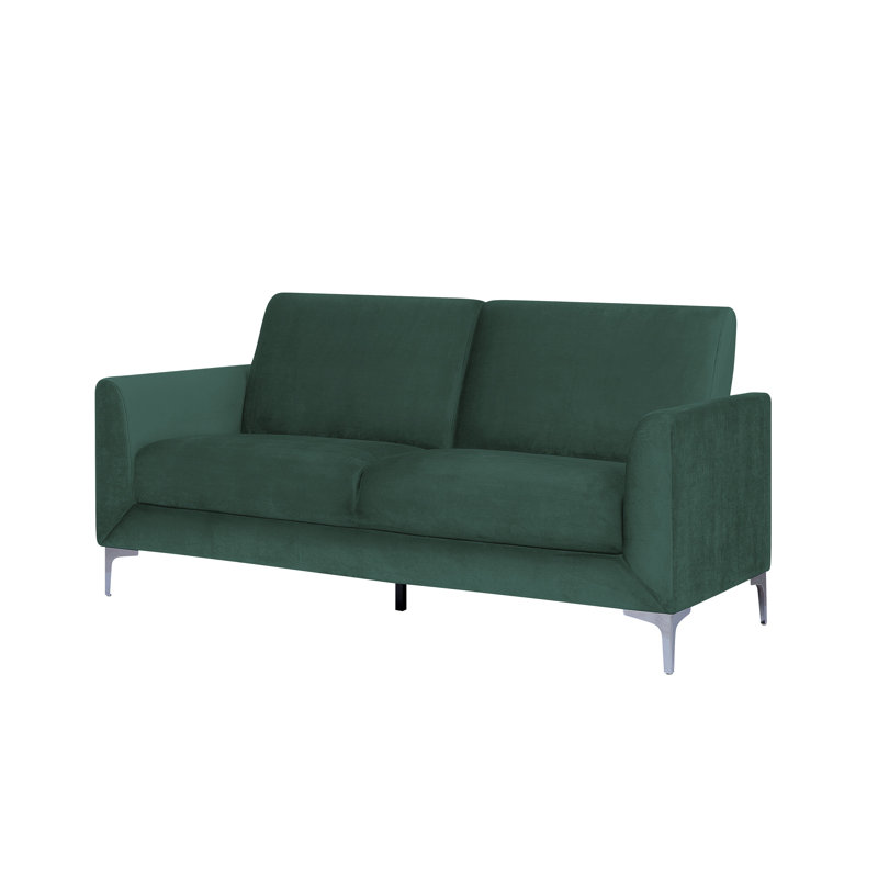 Francisque 3 Seater Velvet Sofa, Green
