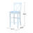 36" Round Extension Bar Height Dining Set With Matching Cross Back Bar Height Stools-143594176-143594179