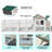 Durk Chicken Coop with Chicken Run-853301163