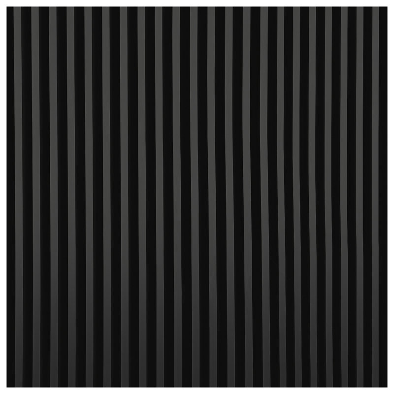 Rideaux de fenêtre noirs à rayures verticales, voilages et voilages à rayures - 1 panneau, 50" x 80" - 1 Panel, Transparent