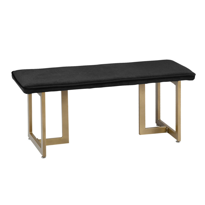 Banc avec revêtement, Noir, noir, noir, noir