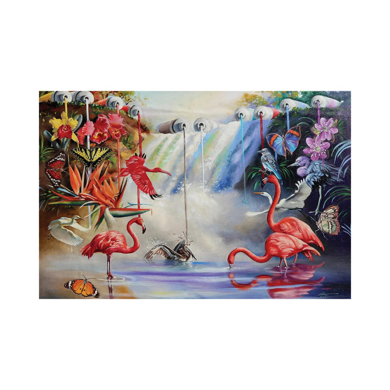 Creation 1 Piece Wall Art on Canvas, 66.04 cm H x 45.72 cm W, Wrapped Canvas