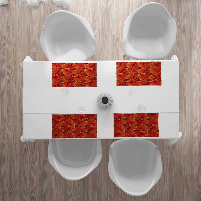 Polyester Floral Rectangle Placemat
