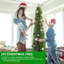 Arbre de Noël 7 pi avec crayon - Arbre mince en PVC avec 469 pointes, conception compacte, support en métal stable, pour petits espaces et coins-377500597