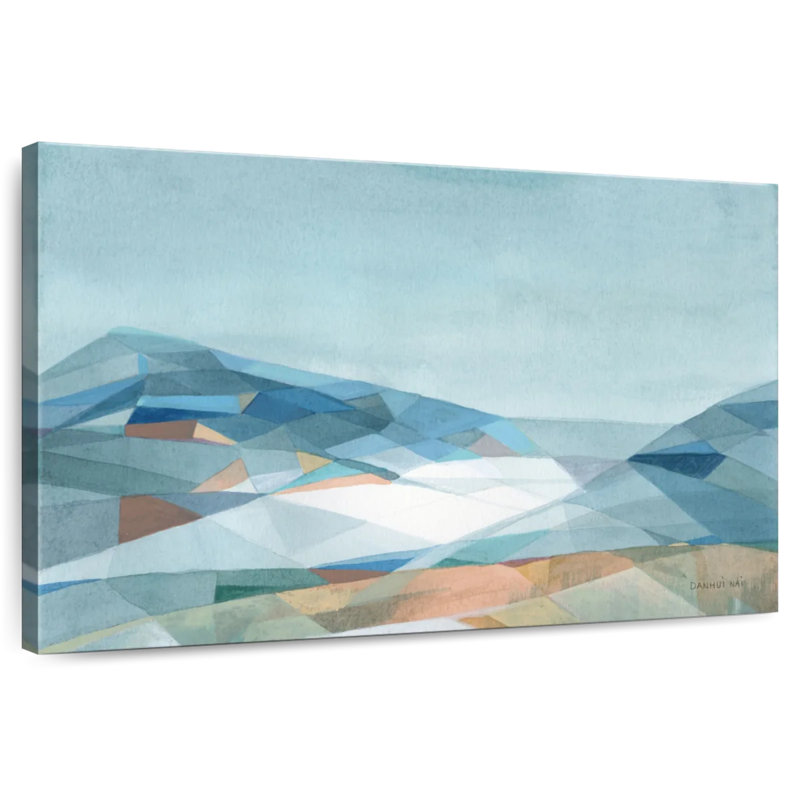Avery Neutral Geometric Mountain, 26" H x 39" W