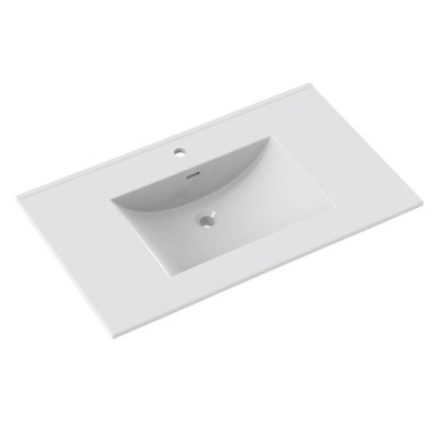 37'' Ceramic Top 1.8cm thick White