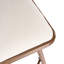 Tabouret de bar pivotant rembourré avec structure en métal et revêtement beige (ensemble de 2)