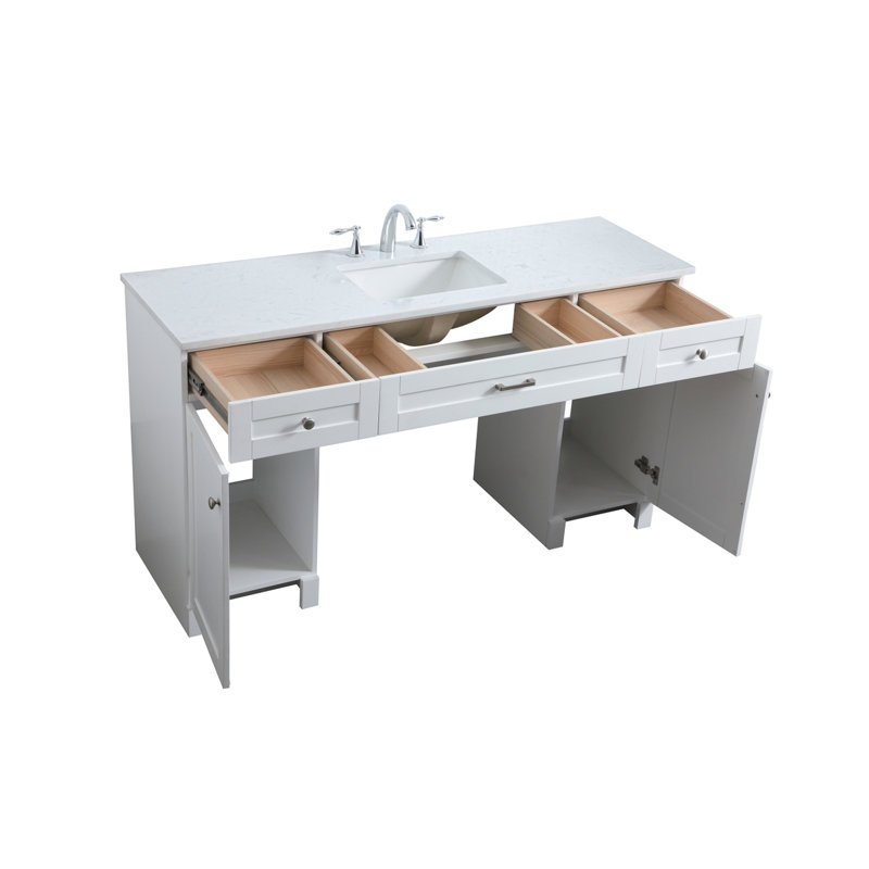 Ensemble de meuble-lavabo simple 60 po Cooper, Blanc