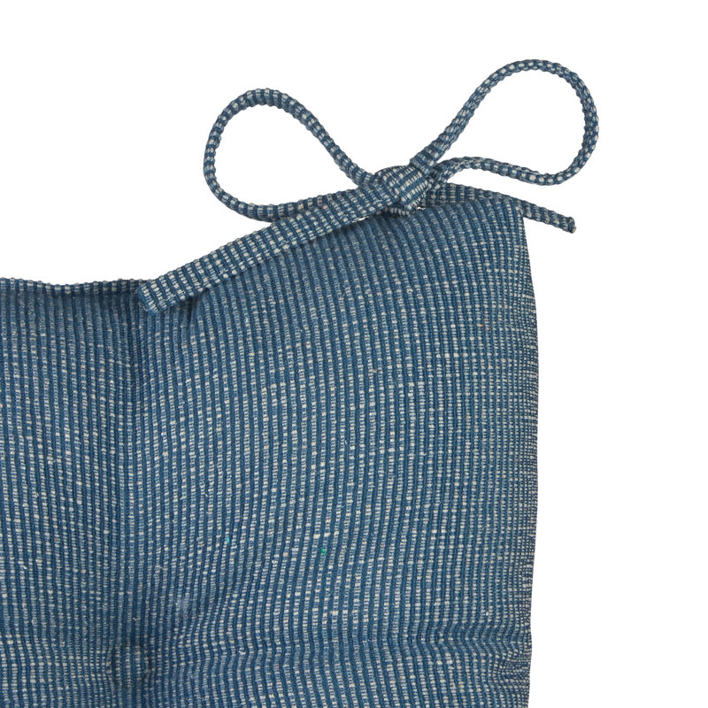Ensemble de coussins de chaise berçante antidérapant, Polyester bleu flammé