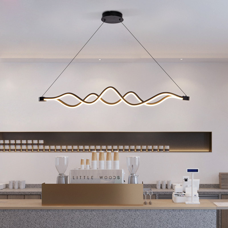 Luminaire suspendu linéaire à DEL pour îlot de cuisine