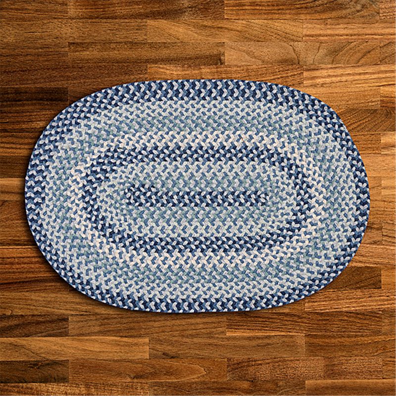 Tapis réversible en laine mélangée Lettie, Ovale 3 pi x 5 pi