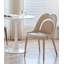 Chaise de salle à manger avec repose-pieds en cuir French French-644026076