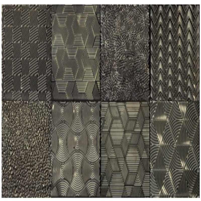 Metallic Geo 5.9" x 5.9" Ceramic Textured Wall Tile