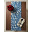 Chemin de table Cobalt Blue Nomad Maze-1853909337