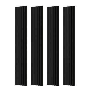 Panneaux muraux décoratifs en bois 96 po x 11 po, panneaux muraux acoustique pour murs et plafonds, panneaux muraux insonorisés, art mural insonorisant (Ensemble de 4)