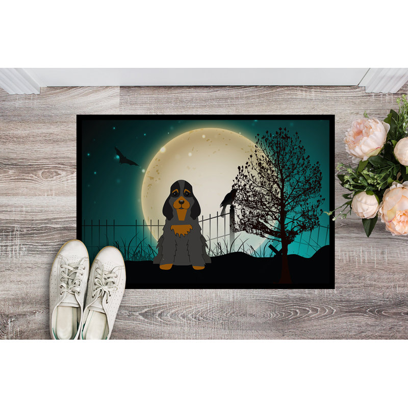 Paillasson Caillo Halloween, Rectangle 2 pi x 3 pi, Noir / brun clair
