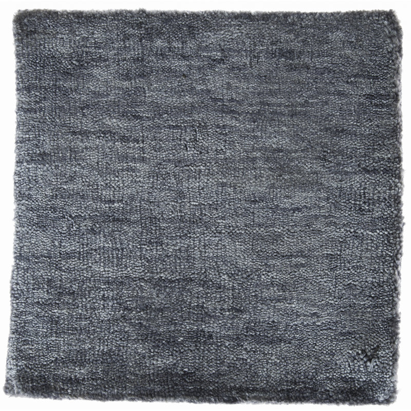 Tapis gris anthracite tissé à la main Bonn, Rectangle 7 pi x 12 pi