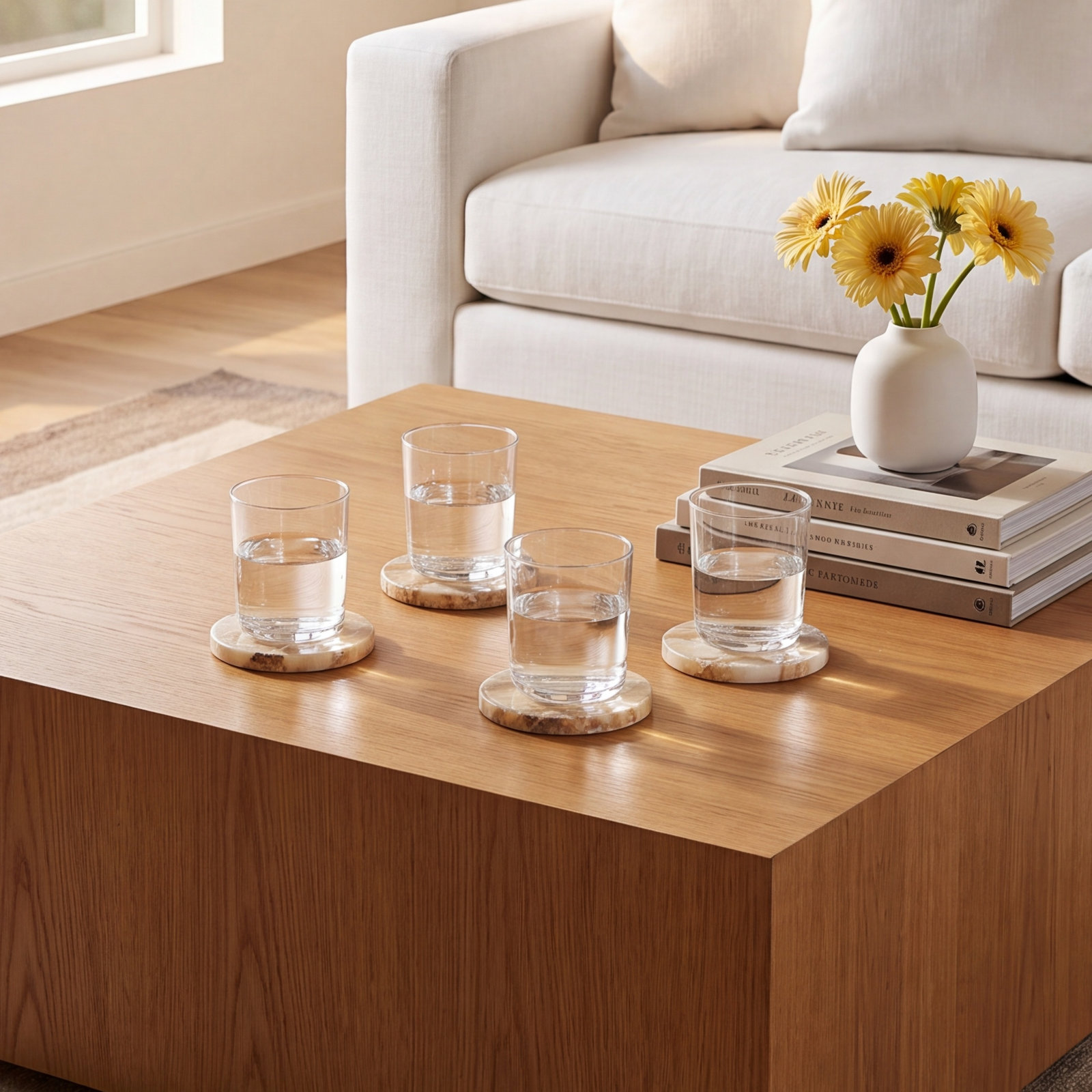 Kiyanni Round 4 Piece Coaster Set