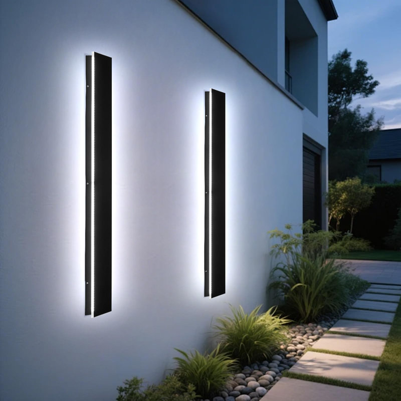 Modern Outdoor Wall Sconce, Modern Outdoor Wall Sconce, 79"