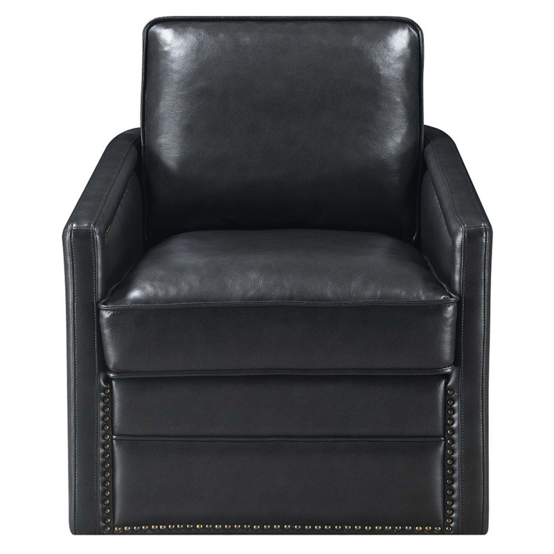 Fauteuil d'appoint pivotant, Noir