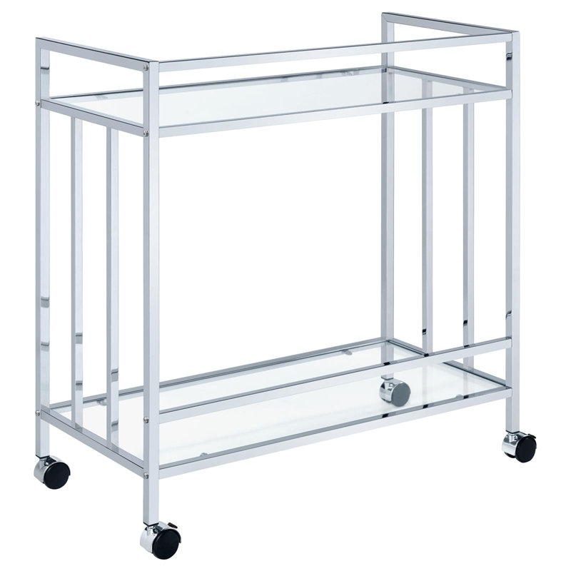 Chariot-bar rectangulaire à 2 niveaux