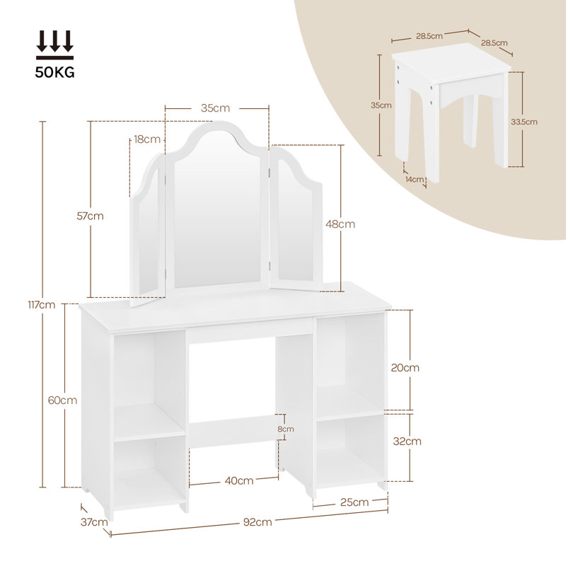Petronilla Dressing Table with Mirror
