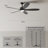 Bluejay 56-Inch Indoor Ceiling Fan with LED Light Kit, Matte Black with Blackened Oak/White Wood Reversible Blades, 6CCT Color Select, Integrated LED, Remote Control (5-Blade)