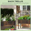 Lit de jardin surélevé avec treillis