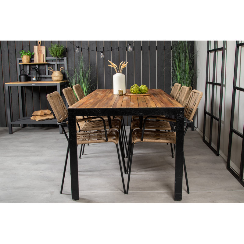 Broyles 6 - Person Dining Set, Black