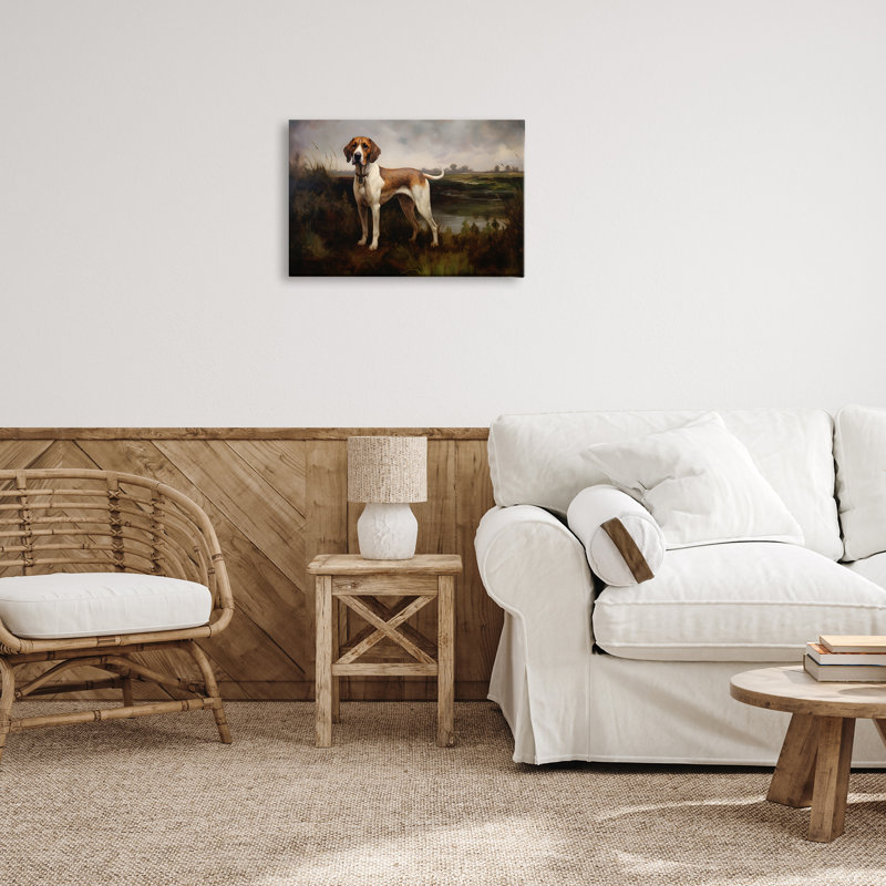 «On The Hunt Landscape», art mural sur toile par Petal Prints Design, H 16 po x l 24 po