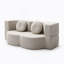 Le canapé-lit 2 en 1 pliant avec coussin se transforme facilement en canapé-lit simple pour un confort accru.-55495667