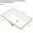 21"X13" White Undermount Ceramic Bathroom Sink, Elegant And Generous Design, Overflow Function Rectangular Quality, Practical Design