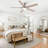 52" Mordern Brushed Nickel Flush Mount Ceiling Fan With Light And Remote Control Reversible Quiet Motor-1146009682-1146009683