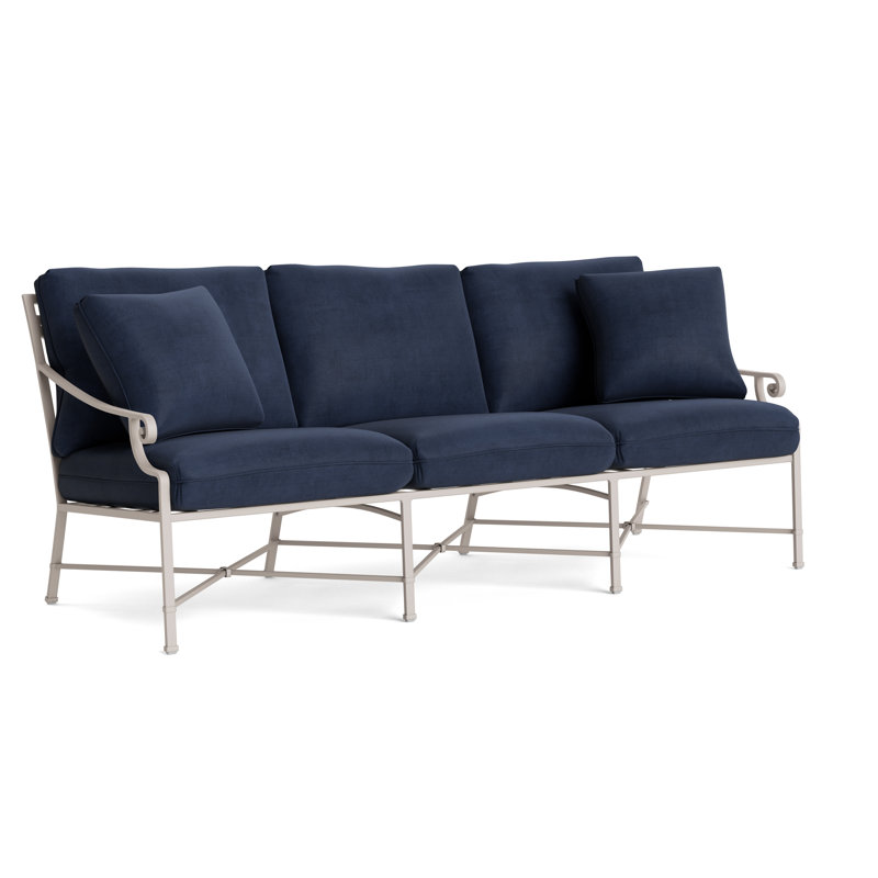 Venetian Outdoor 3 - Seat Patio Sofa, Dove, Fusion Neptune