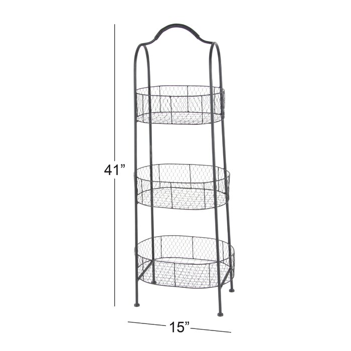 Ophelia & Co. 3 Tier Metal Basket & Reviews | Wayfair