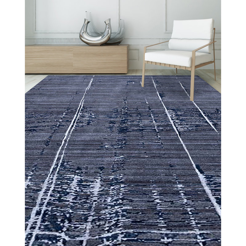 Area Rug in Charcoal, Rectangle 10' x 14'