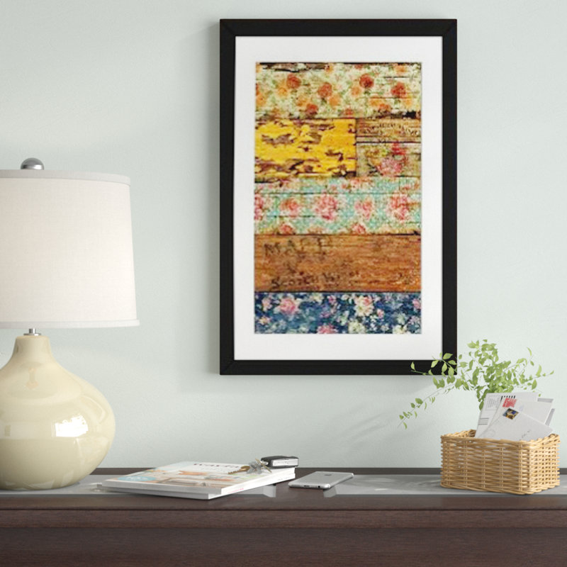 Barroco Style Art Print, 24" H x 16" W x 1" D - Framed