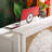 39.37" Brown+White Standard Solid Reception Desk