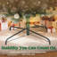 HOMCOM 8.2 ft Snow Frosted Christmas Tree Arch Doorway Decor Indoor Green-116871600