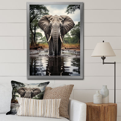 Bellatti Elephant Majestic Reflections - reproduction sur toile