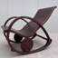 Chaise berçante en bois massif relaxante et confortable