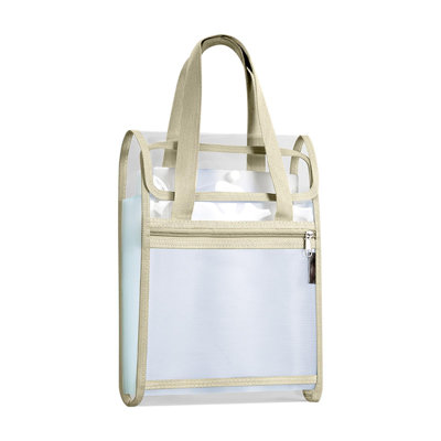 Backpack Handheld Book Bag Thickened Tutoring Bag Elementary School Tutoring Bag Double-layer Large Capacity Mesh Textbook Storage Bag