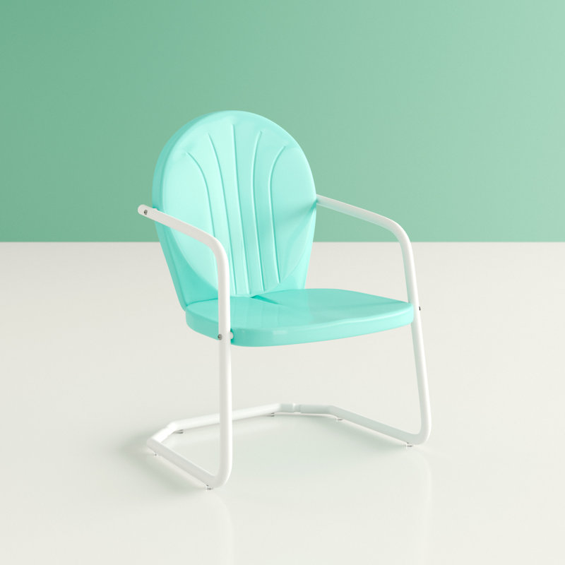 Chaise de patio rétro Veyda, Vert clair
