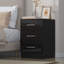 Eva High Gloss 3 Drawer Bedside Table - H: 59.5cm x D: 38cm x W: 39.5cm-27474070