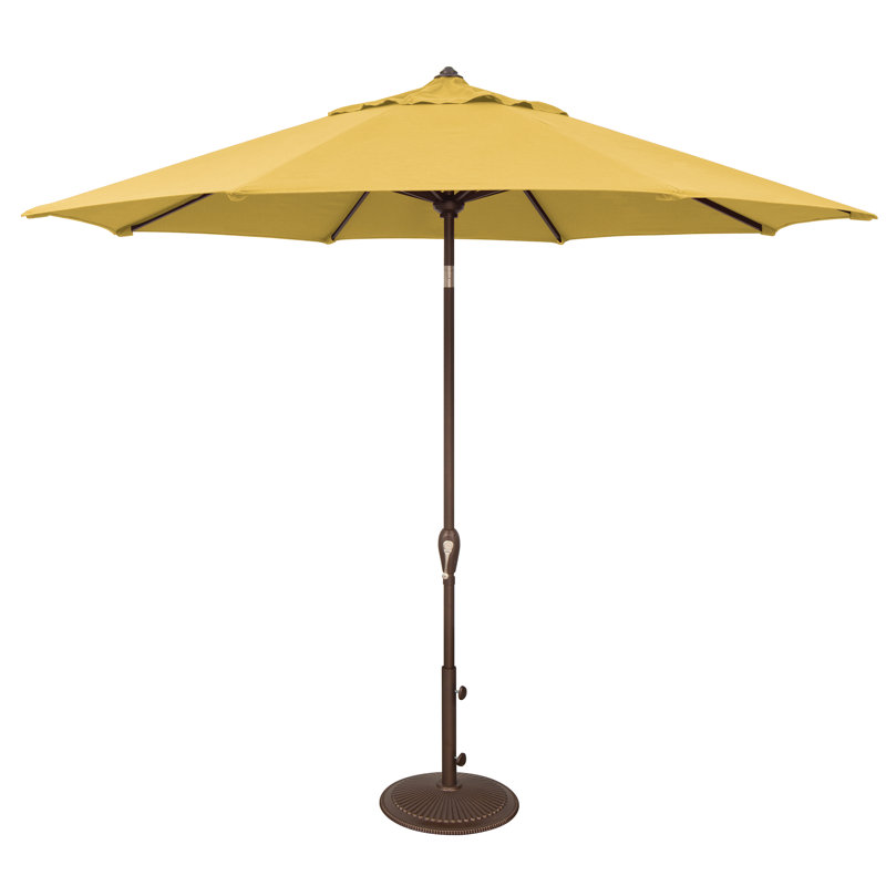 Parasol de marché inclinable 9 pi Colete, Toile citron