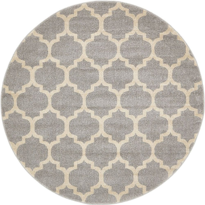 Cohleen Geometric Indoor Rug, Round 6'
