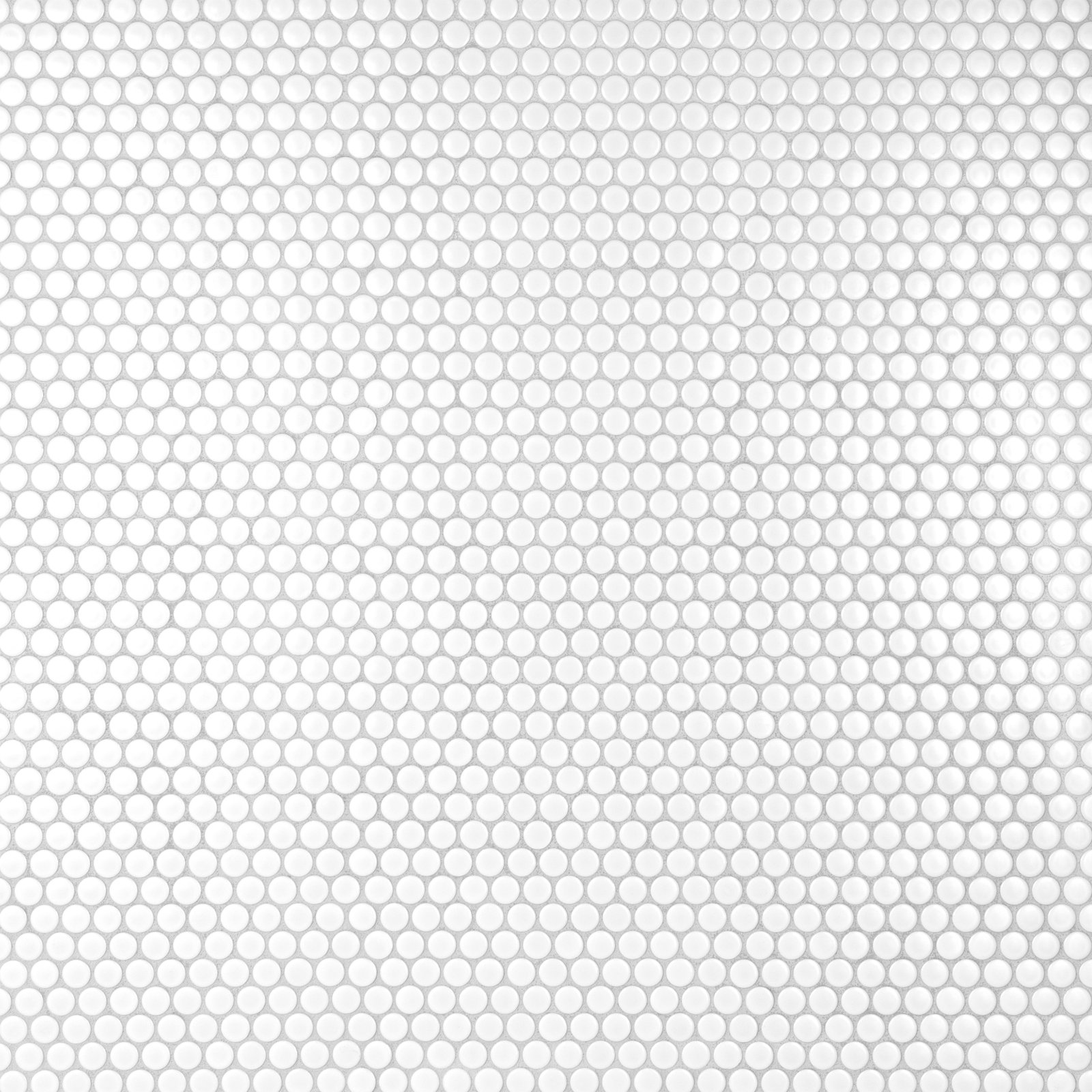 Metro Penny 0.75" Porcelain Mosaic Tile, Matte White